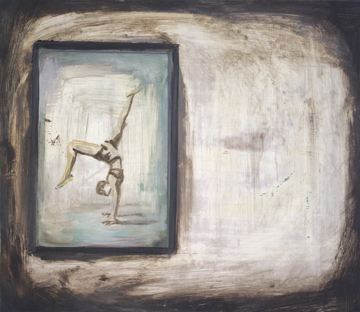 Carnies (2012), 32.6 x 37.7 cm, oil on panel