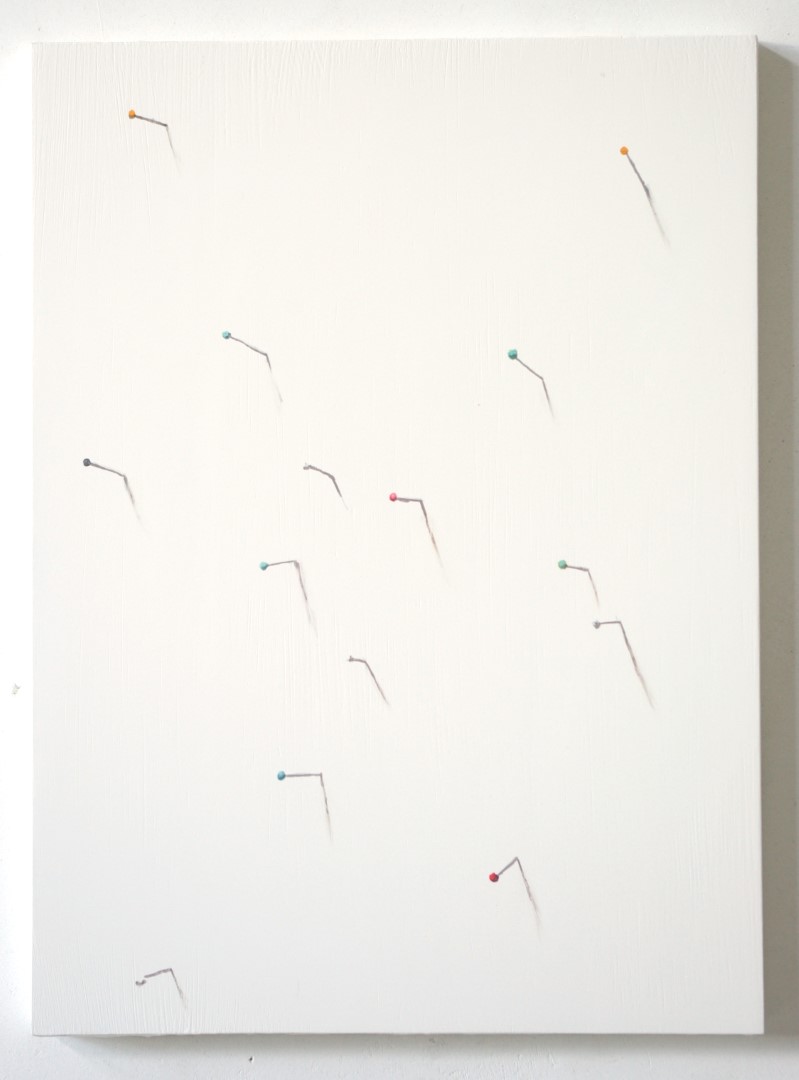 Pins (2014), 40 x 30 cm, oil on panel (private collection)