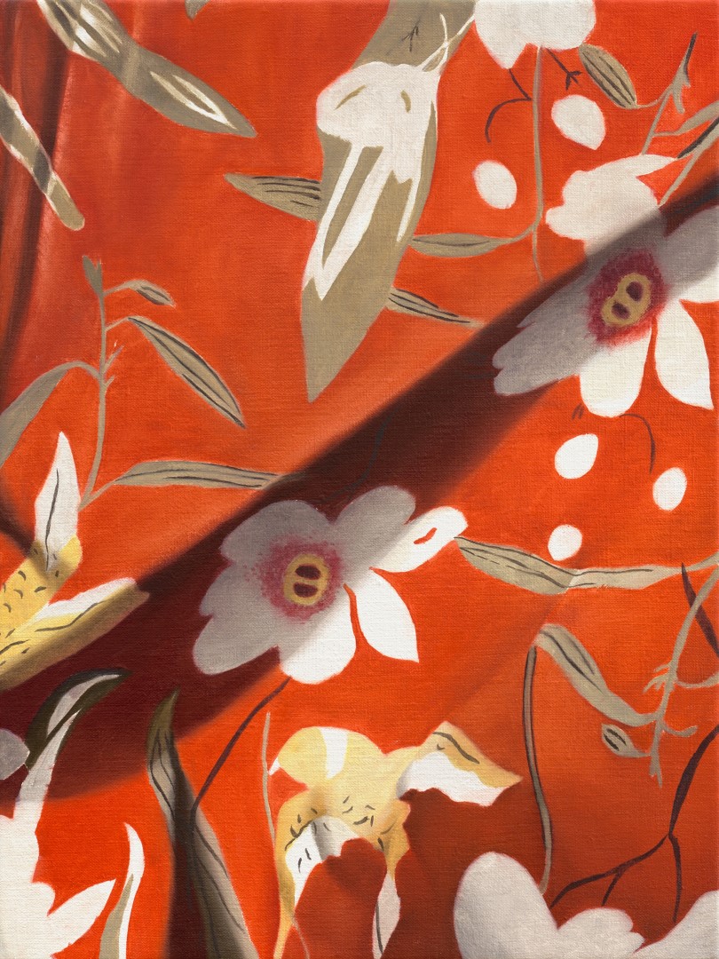 Kimono (2023), 40 x 30 cm, oil on linen