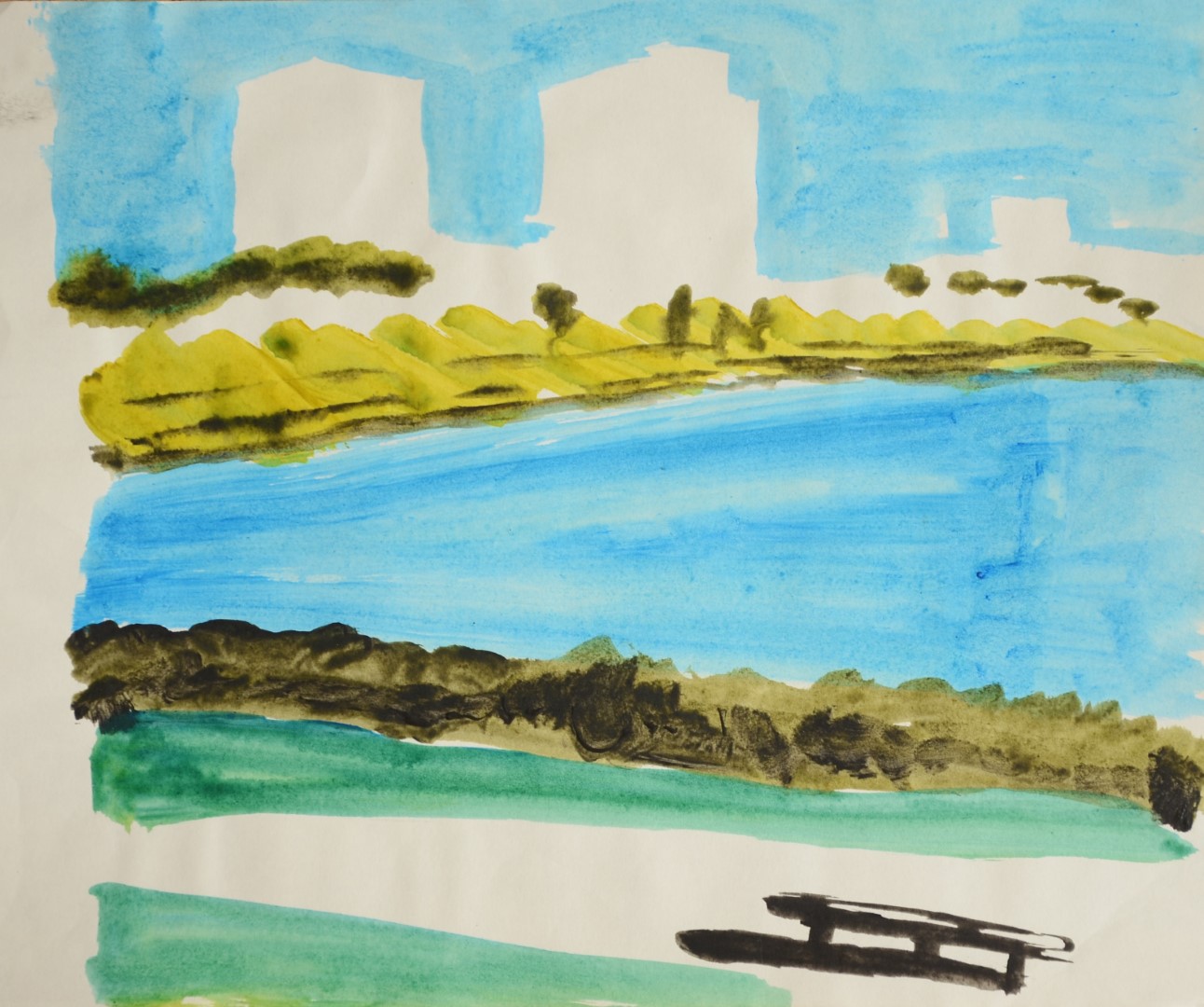 Zonder Titel (2005), 38.5 x 28.5 cm, acrylic on paper