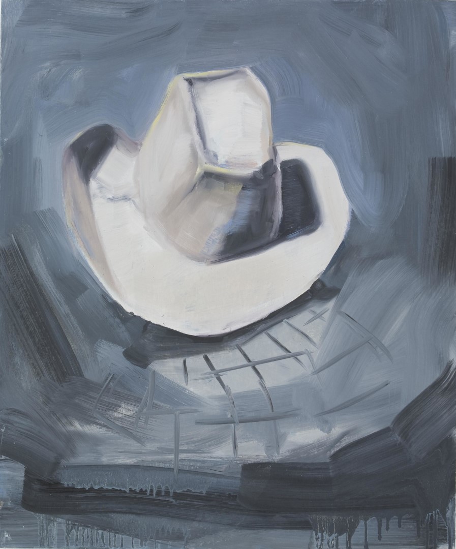 Hat (2008), 60 x 50 cm, oil on cardboard