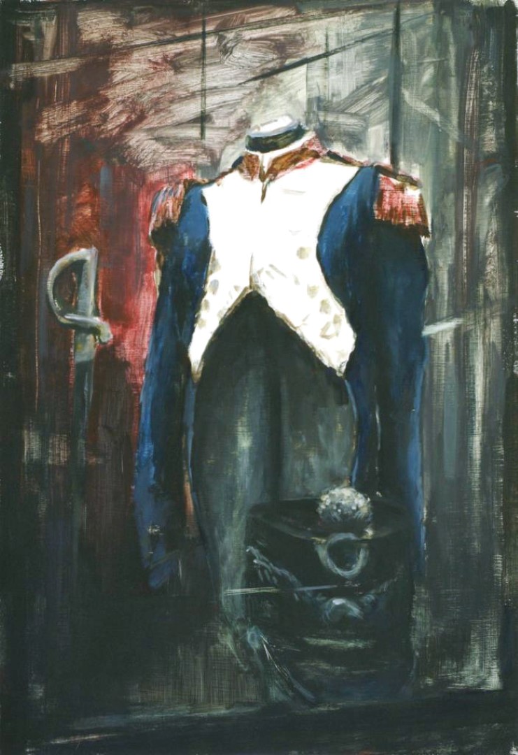 Volkerschlacht (2010), 60.5 x 42 cm, oil on panel (private collection)