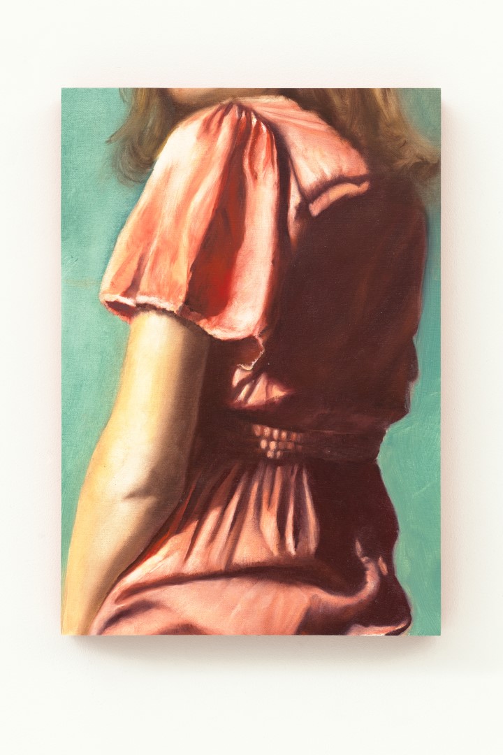 M.M. (2026), 27.8 x 19.3 cm, oil on paper on panel (private collection)